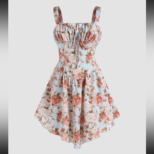 CIDER Floral Zip Up Cami Dress Plus size 2x